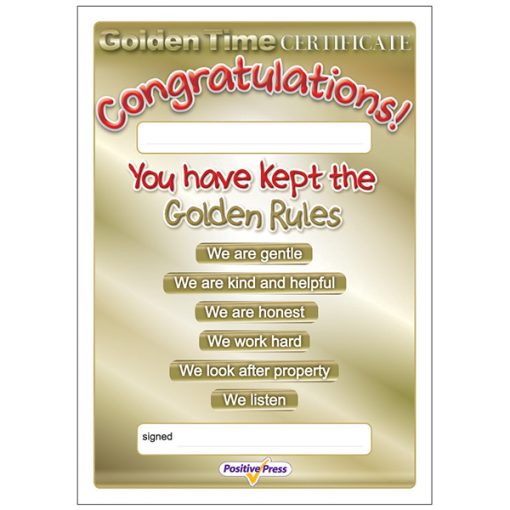 golden time certificates